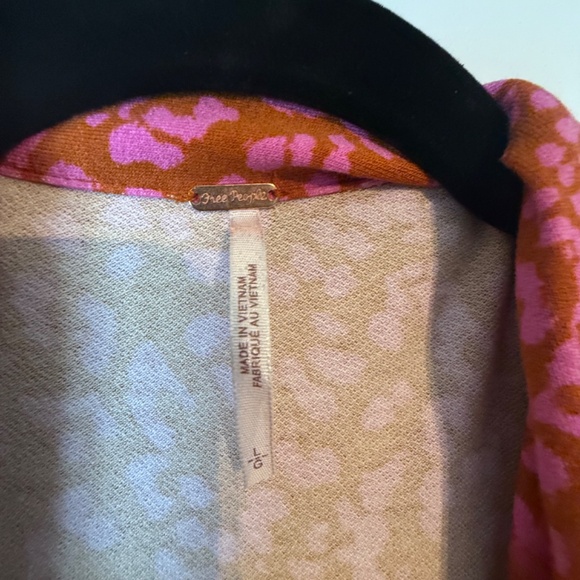 NWT Free People Dress Mini Pink and Rust - Picture 5 of 7